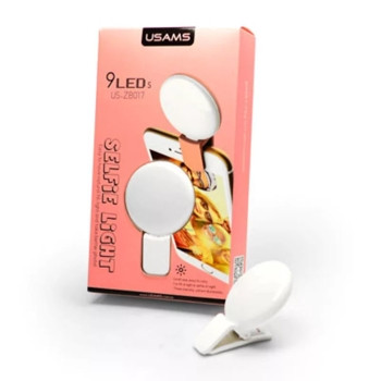 Usams ZB017 Selfie Light Led Fény (Vaku) Fehér