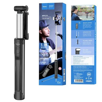 Hoco K10A Bluetooth Szelfibot / Állvány - Fekete