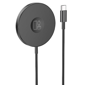 Borofone BQ18 Energy Mágneses Wireless (Magsafe Kompatibilis) Asztali Töltő - Fekete
