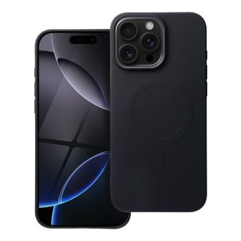 Fekete szilikon MagSafe tok Iphone 12 Pro Max